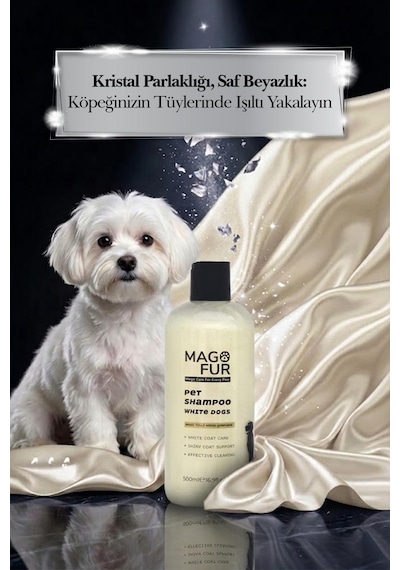 Mago Fur Beyaz Tüylü Köpek Şampuanı-500 Ml