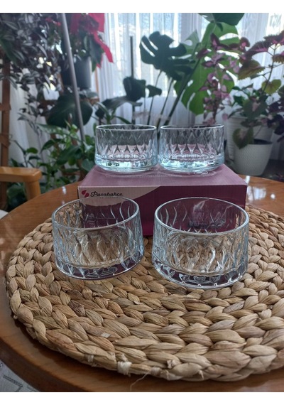 Kase Paşabahçe Leafy Kase - 4 Adet Beyaz