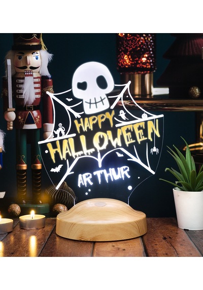 Cadılar Bayramı Halloween Hediyesi, Happy Halloween Led Lamba