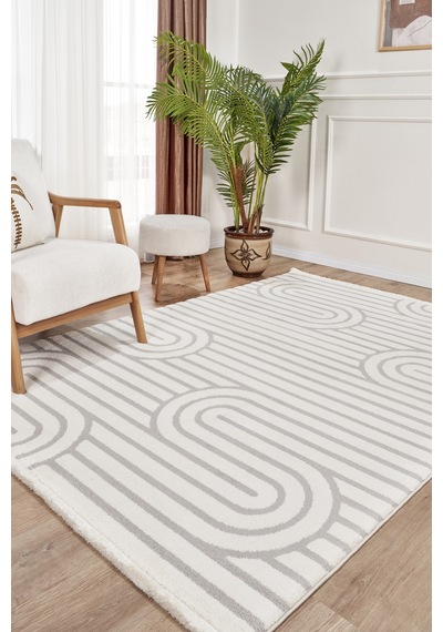 Kaşmir Halı 7/24 Plushy Runa Gray 200x290 Gri