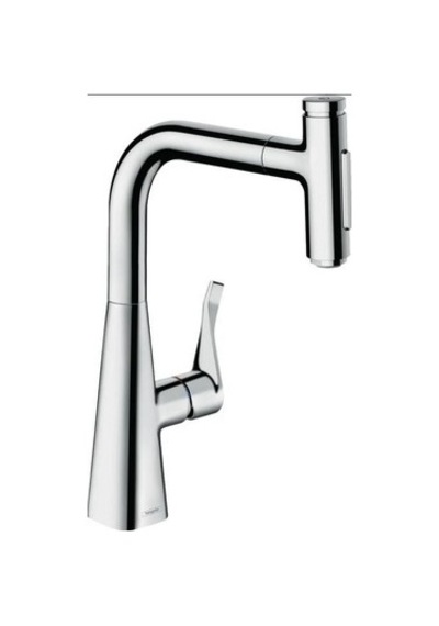 Hansgrohe Metris Select M71 Eviye Bataryası Spiralli 73817000 - Sbox Dahil Krom