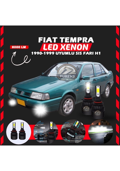 Fiat Tempra Sis Farı Uyumlu Şimşek Etkili Led Xenon Light Series H1