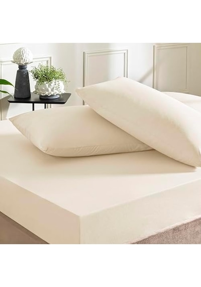 Color Dreams King Size Fitted Çarşaf Seti Ekru 0