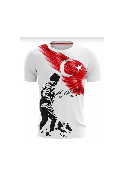 Çlm Store Unisex 23 Nisan 29 Ekim 19 Mayıs Gösteri Kostüm Atatürk Baskılı Ve Türk Bayraklı Ayyıldızlı Tişört Beyaz Beyaz Çlm Store Unisex 23 Nisan 29 Ekim 19 Mayıs Gösteri Kostüm Atatürk Baskılı Ve Türk Bayraklı Ayyıldızlı Tişört Beyaz Beyaz