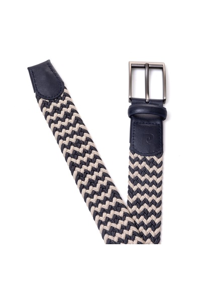 Pierre Cardin Multi Renk Örgü Erkek Kemer En 3,5 Cm Pc-1745 Kobalt - Ebru