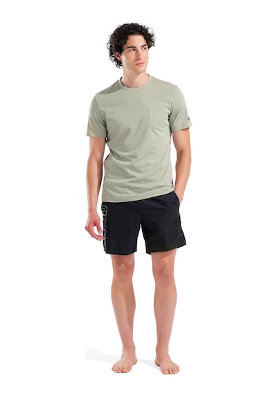 Arena Pocket Back Print Erkek Yeşil Günlük Stil T-shirt 011163660