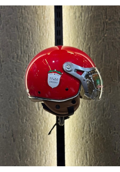 Aegis Retro Açik Kask Kirmizi - L Motosiklet Kaskı Kırmızı