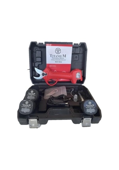Ws-032 Akülü Budama Makası 32mm 3 Bataryalı Yedek Bıçaklı