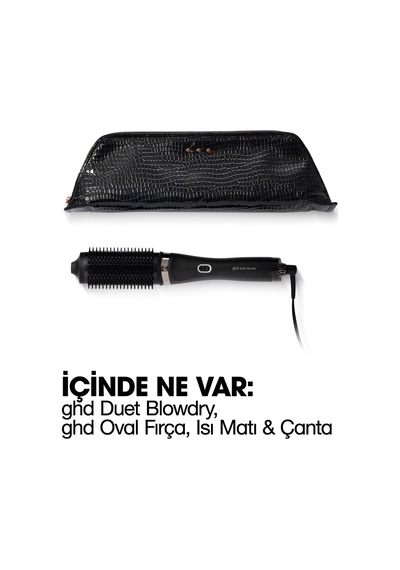 Duet Blowdry 2’Si 1 Arada Saç Şekillendirme Hediye Seti (Tarak + Isıya Dayanıklı Kılıf)