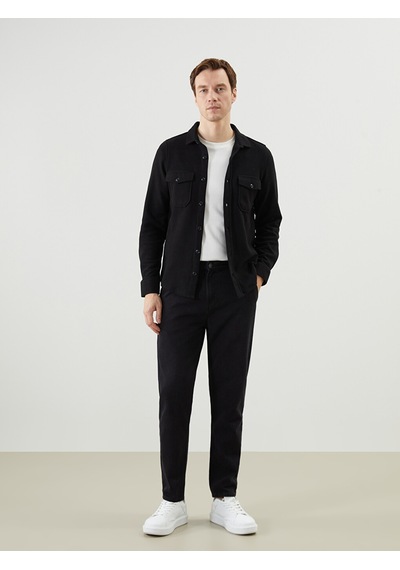 Lcwaıkıkı Classic Siyah Slim Fit Uzun Kollu Erkek Gömlek