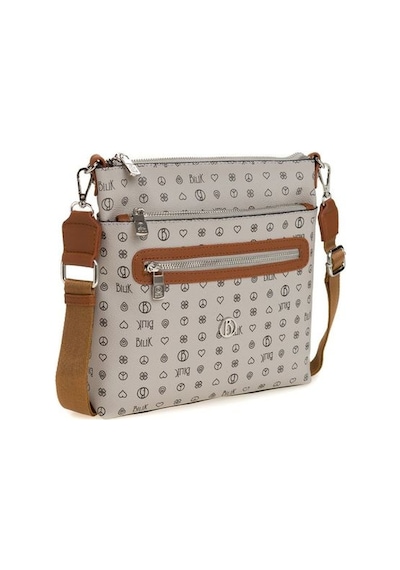 Bilik Deri Monogram Gri/taba Kadın Çapraz Askılı Çanta Mtş 269-mn 001