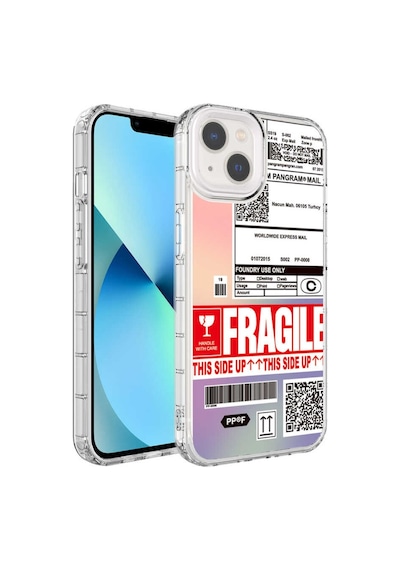 Apple Uyumlu  iPhone 13 Kılıf Renkli Desenli Sert Silikon Zore Korn Kılıf
