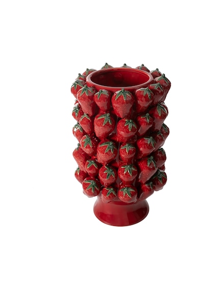 Mudo Home Strawberry Vazo 27x27x40cm Kırmızı