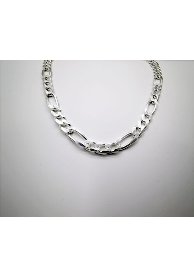 Omar Silver Erkek Figaro Gümüş Kolye Zincir 6,5 Mm