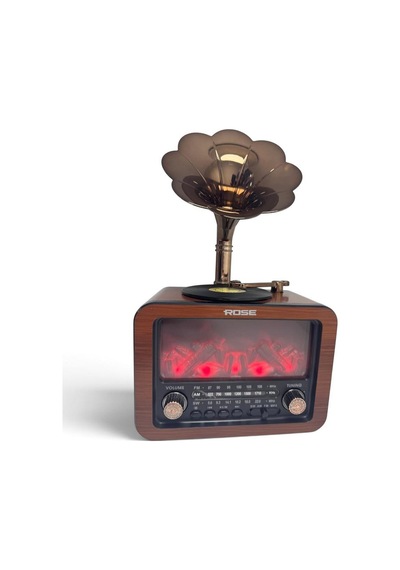 Rose Sp-450 Nostaljik Radyo Bluetooth/usb/sd Kart Girişli Şömine Efektli