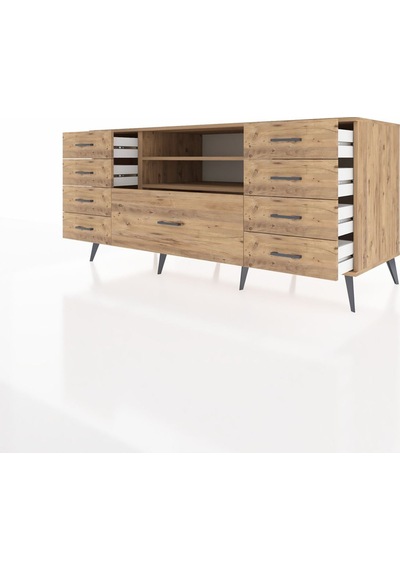 Kronos Konsol 2 Raflı 9 Çekmeceli 176x59x83 Çam-çam/çam Atlas Çam Kronos Konsol 2 Raflı 9 Çekmeceli 176x59x83 Çam-çam/çam Atlas Çam
