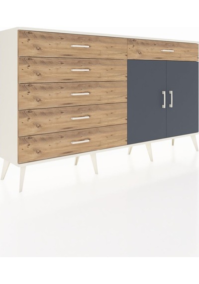 Arges Konsol Tek Raflı 6 Çekmeceli 2 Kapaklı 176x30x99 Aytaşı-ant Aytaşı-antrasit/çam Arges Konsol Tek Raflı 6 Çekmeceli 2 Kapaklı 176x30x99 Aytaşı-ant Aytaşı-antrasit/çam