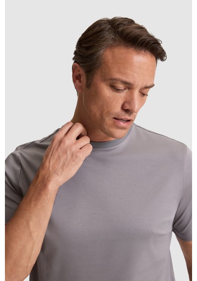 U.s. Polo Assn. Erkek Gri Tişört Basic 50324943-vr024