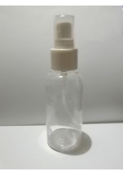 100Ml Şeffaf Plastik Şişe+Sprey Başlık.50 Adet