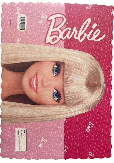 Beslenme Bezi Yıkanabilir 34x45 Cm Barbie 1 Adet Beslenme Örtüsü Okul Öncesi Kreş Anasınıfı İlkokul İçin İdeal Pembe