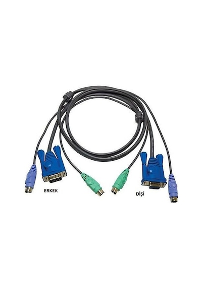 Kvm Kablo Erkek Dişi Kvm Switch Kablosu Dişi Erkek Kvm Switch Kablosu 1 Metre