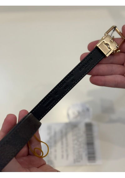 Coach Roller Kemer C Charmlı Monogram Acı Kahverengi