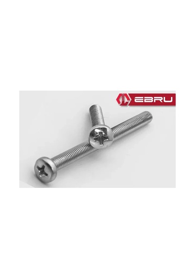 Yuvarlak Yıldız Başlı Ysb Civata M6x25 - 10 Adet Çok Renkli