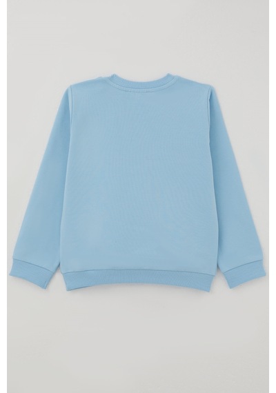 Breeze Kız Çocuk Sweatshirt Dostluk Temalı Sevimli Hayvancıklar Baskılı 1.5-5 Yaş , Açık Mavi Breeze Kız Çocuk Sweatshirt Dostluk Temalı Sevimli Hayvancıklar Baskılı 1.5-5 Yaş , Açık Mavi