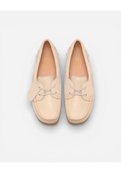 Clarks Wallabeeevosea Cream Leather Kadın Krem Günlük Ayakkabı 26186338