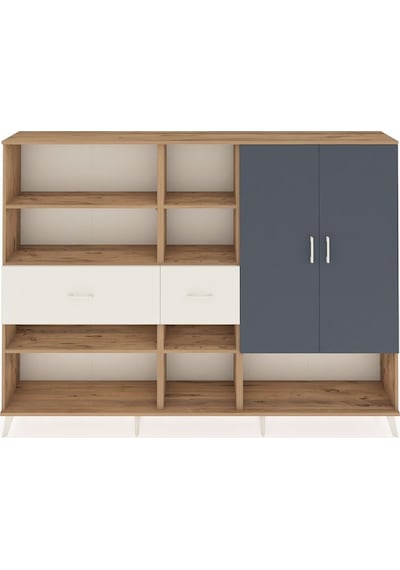 Arges Dolap 10 Raflı 2 Çekmeceli 2 Kapaklı 220x30x163 Çam-antrasi Çam-antrasit/aytaşı Arges Dolap 10 Raflı 2 Çekmeceli 2 Kapaklı 220x30x163 Çam-antrasi Çam-antrasit/aytaşı