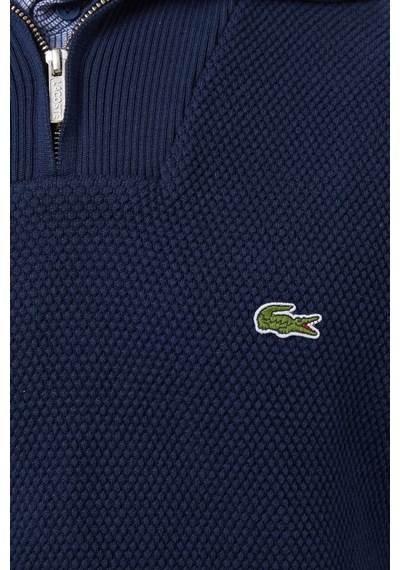 Lacoste Men's Regular Fit Fermuarlı Organik Pamuk Lacivert Sweatshirt Lacivert