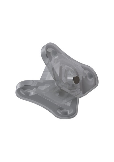 Cateksss Metali Açılı Kelebek Çektirme Şeffaf - 4 Lü Paket