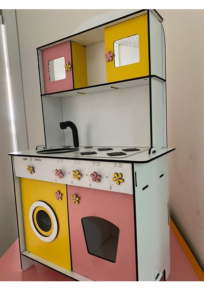 106X60 Yeni Model Ahşap Oyun Mutfak