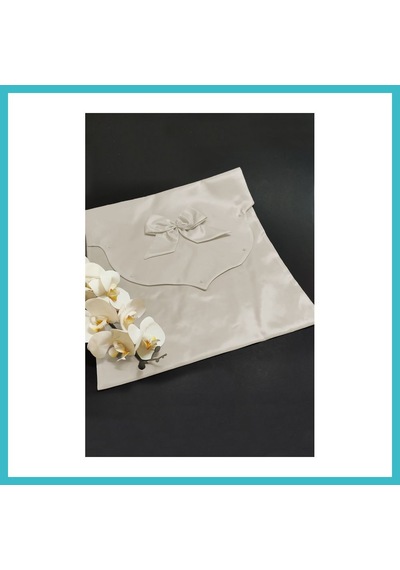 Bezos İncili Zarf Bohça Özel Krem Dfnbez