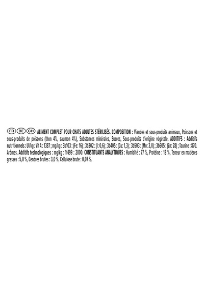 Tr Sterilised Somonlu Ve Ton Balıklı Konserve Yaş Kedi Maması, 85 G X 24
