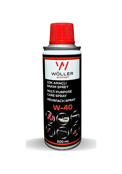 Wöller W40 Pas Sökücü Koruyucu Yağlayıcı Sprey Çok Amaçlı Bakım Spreyi 200 Ml