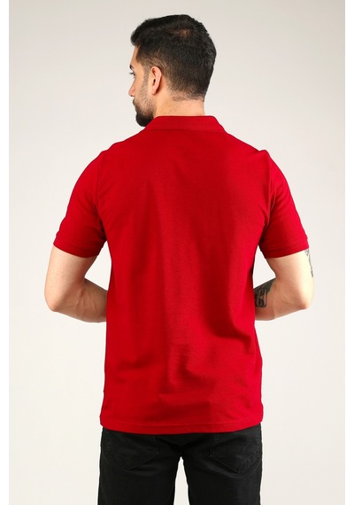 Uniprom Polo Yaka Tişört %100 Pamuk Bordo Erkek Bordo