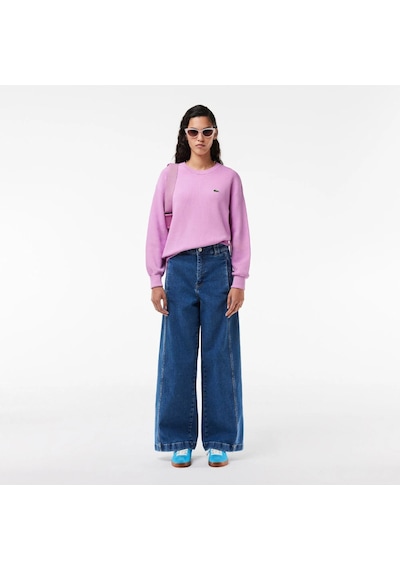 Lacoste Kadın Regular Fit Bisiklet Yaka Sweatshirt Lila