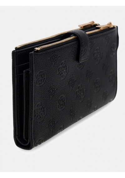 Guess Anise Çift Fermuarlı Organizer Kadın Siyah Cüzdan Swpd9916157-blo