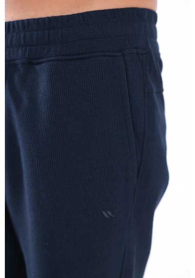 Rowinger Waffle Dokulu Cepli Erkek Şort Navyblue