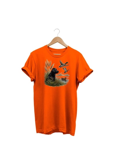 Widi Ördek Baskılı Turuncu T-shirt Turuncu