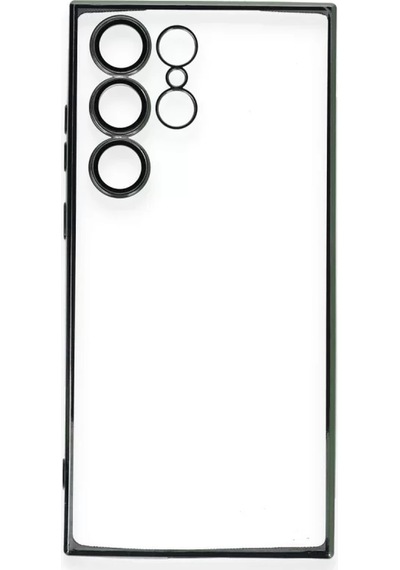 Newface Samsung Uyumlu Galaxy S23 Ultra Kılıf Razer Lensli Silikon - Yeşil Resimdeki