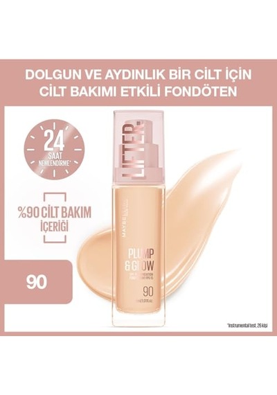 New York Lifter Niasinamid Ve Hyalüronik Asit İçeren Aydınlatan Fondöten - 90 Genel