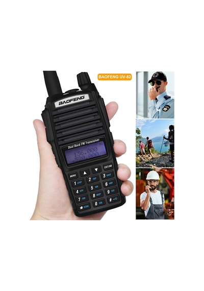 2&amp Amp 39Baofeng Uv-82 8w Profesyonel El Telsizi 2800mah Type-c Şarjlı KulaklıkFull Set