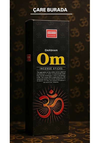Darshan Incense - Om 20'li Çubuk Tütsü Meditasyon & Odaklanma & Maneviyat