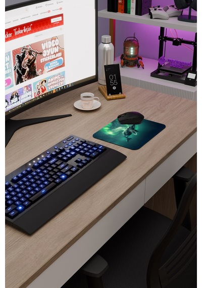 Orka Kaymaz Dikişli Kauçuk Oyuncu Mousepad V1 - 22x18 Gaming Mouse Pad Fare Altlığı