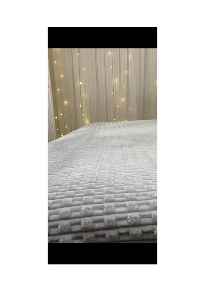 Buryahome Modernline 3 Parça Çift Kşilik Battaniye Seti Gri