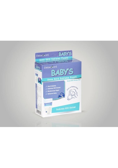 Dermolife Baby's Anne Sütü Saklama Poşeti 20'li