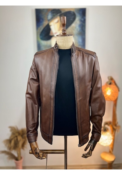 Always Leather Usta İşi Özel Dikim %100 Hakiki Deri 1803340019 Kahverengi