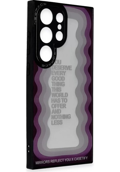 Newface Samsung Uyumlu,  Galaxy S24 Ultra Kılıf Mirror Desenli Kapak - Mirror - 5 - Özel Seri 8683140688363 Beyaz
